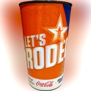 HOUSTON LIVESTOCK SHOW RODEO SOUVENIR DRINK BEVERAGE CUP TUMBLER JOURNEY CONCERT